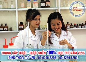 Trung cấp Dược năm 2015 đươc miễn học phí