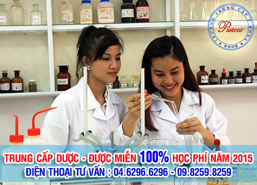Trung cấp Dược năm 2015 đươc miễn học phí