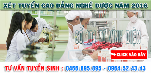 tư vấn tuyển sinh cao đẳng dược năm 2016