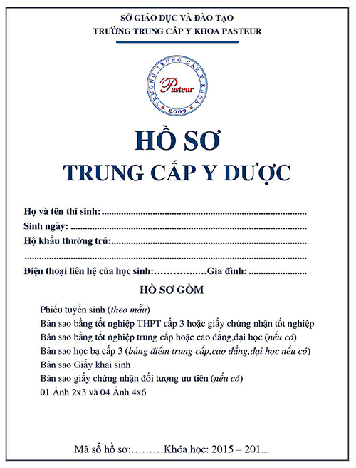 Hồ sơ đăng ký học trung cấp Y sĩ đa khoa năm 2017